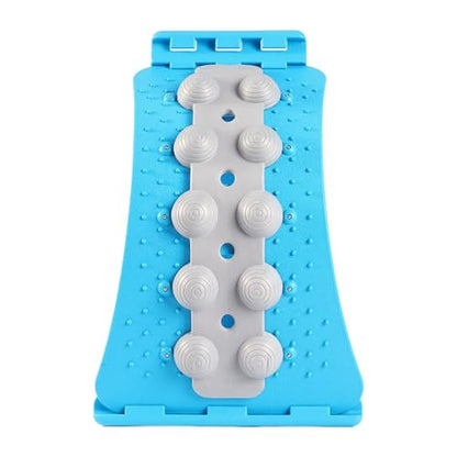 Back Stretcher, 4 Adjustable Levels And Ergonomic Design, 36.5cm, Lumbar Support Board, Ergonomic Spine Board, Acupressures Massage Points, For Lower Back Pains, Shoulder Stiffness, And Nerve Pressure - color: Blue