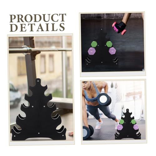 Kisangel 3pcs Dumbbell Rack for Home Gym Heavy-duty Fitness Equipment Stand for Efficient Weight Storage Compact Design for Dumbbells and Kettlebells