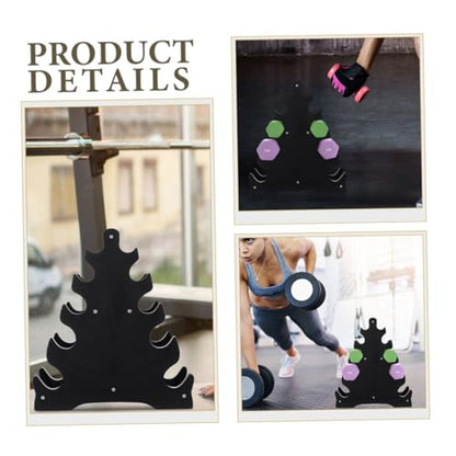 Kisangel 3pcs Dumbbell Rack for Home Gym Heavy-duty Fitness Equipment Stand for Efficient Weight Storage Compact Design for Dumbbells and Kettlebells