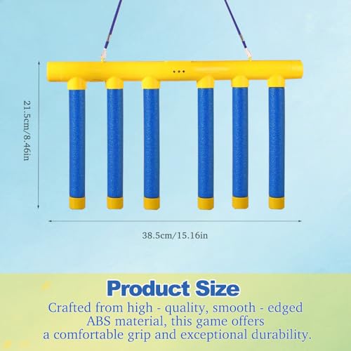 Reflective Drop Stick Challenge Game, Hand-Eye Coordination Reflex Training Toy with 3 Speed Modes, Interactive Catching Sticks Game - color: Deep Blue