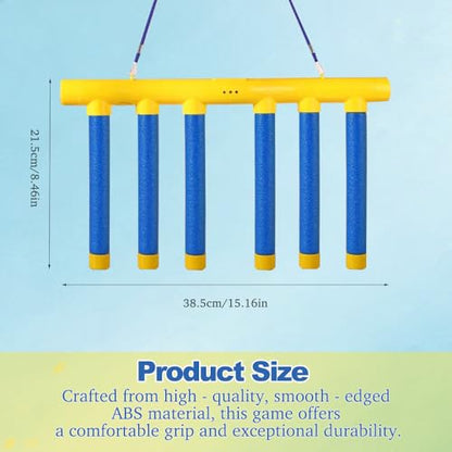 Reflective Drop Stick Challenge Game, Hand-Eye Coordination Reflex Training Toy with 3 Speed Modes, Interactive Catching Sticks Game - color: Deep Blue