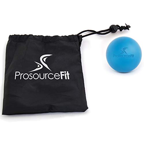 ProsourceFit Lacrosse Massage Ball for Self-Myosfascial Release, Deep Tissue Massage, Muscle Mobility, Post-Workout Recovery, Blue - size: 2.5 Inch