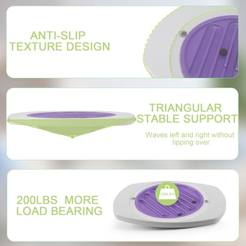 Balance Board with Maze for Kids, Labyrinth Wobble Board Rocking Seesaw Sensory Training with 2 Balls & 2 Replacement Labyrinth Disks, Non-Slip Pedals Indoor Outdoor for Boys Girls