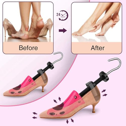 eachway Shoe Stretcher Shoe Trees,Adjustable Length & Width for Men and Women(for M's Us6.5-10; Wm's Us10-13.5) - color: M(for M's Us6.5-10; Wm's Us10-13.5 )Rose