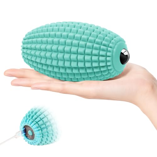 Silicone Vibrating Massage Ball with Rolling Head, 3-Speed Myofascial Massage Roller for Plantar Fasciitis Relief, Hip & Psoas Release, Trigger Point Therapy for Neck, Back, Foot (Blue) - color: Blue