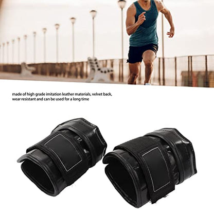 Wrist Weight Sandbag, 1Pair 1-3KG Adjustable Ankle Wrist Bandage Imitation Leather Boxing Sandbag Wrist Straps Fitness Equipment for Exercise Sports