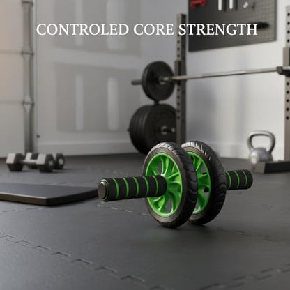Ab Roller Wheel with Kneeling Pad - Core Strength Trainer for Home Gym & Office Workouts