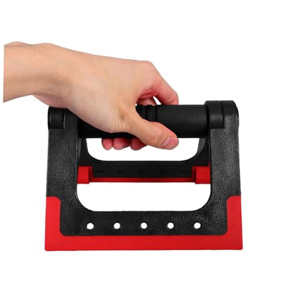 CHILDWEET Push-up Rack and Bars Set, Red Metal Push-up Stands for Home Fitness Equipment, Rotating Push-up Handles for Men and Women Strength Training