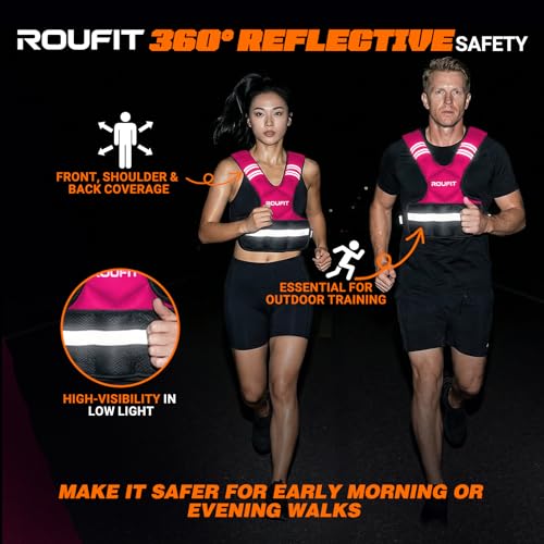 Weighted Vest for Women Adjustable (4-10lb / 6-15lb) Weight Vest for Walking & Running,Weights for Workout Exercise Fitness Gym, Odor-Free Neoprene & Wide Padded Comfort Shoulder Straps & Phone Pocket