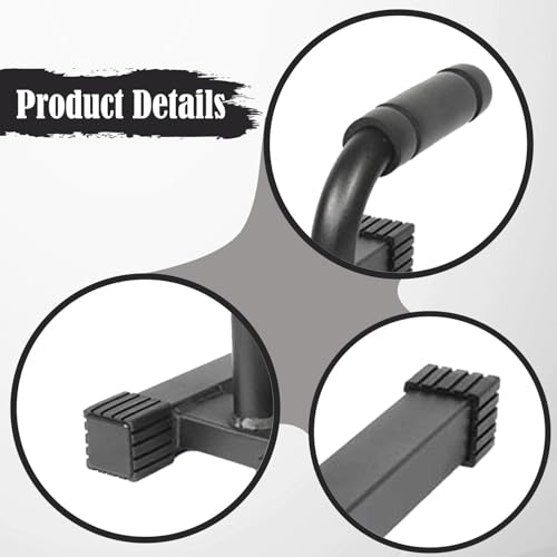 Gralara 2X Workout Equipment Planks for Men Strength Training Metal Exercise Fitness Stands Pushup Handles
