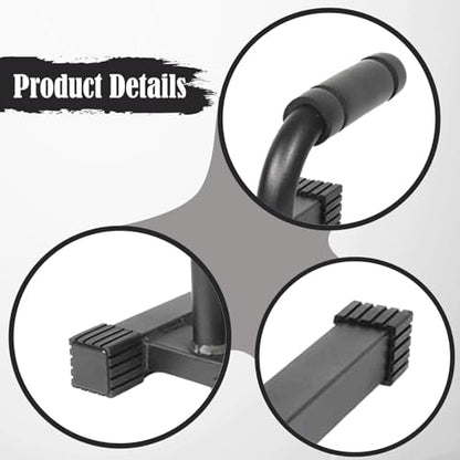 Gralara 2X Workout Equipment Planks for Men Strength Training Metal Exercise Fitness Stands Pushup Handles