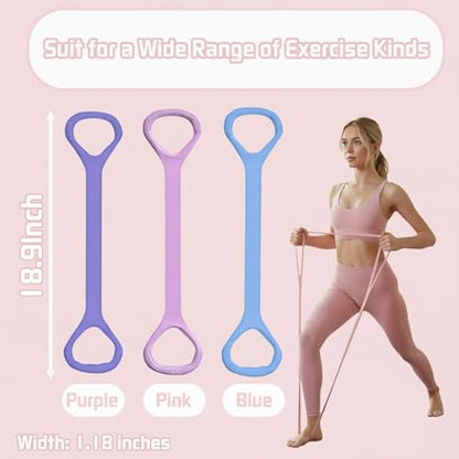 Figure 8 Fitness Resistance Band for Women - color: Pink