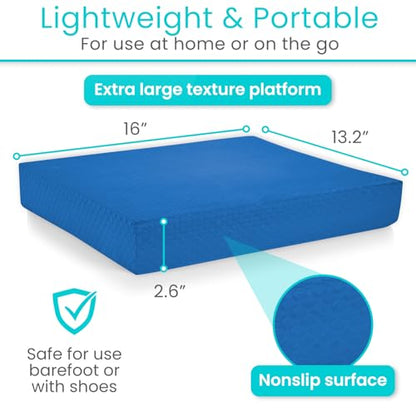 Vive Balance Pad - Foam Large Yoga Mat Trainer for Physical Therapy, Stability Workout, Knee and Ankle Exercise, Strength Training, Rehab - Chair Cushion for Adults, Kids, and Travel