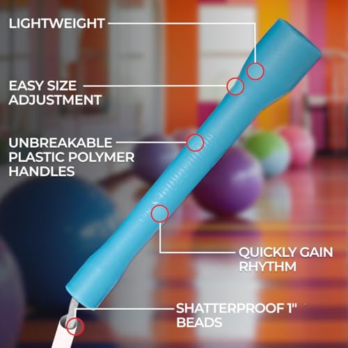 Elite Jumps Beaded Kids Jump Rope, Adjustable - color: Frozen, size: 8ft