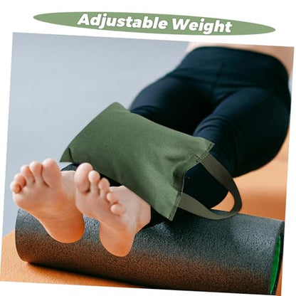 Mikikit 2kg Sandbag with Handle for Yoga and Fitness Versatile Weighted Bag for Workouts Portable Leg Sandbag for Strength Training and Balance Improvement