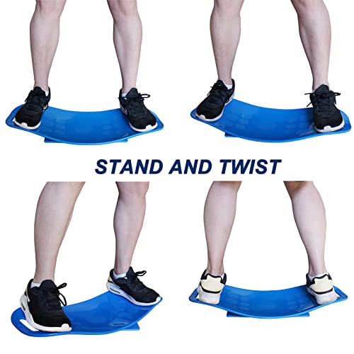 Balance Simply Board with Workout Mat - Yoga Fitness Balance Board for Core Training