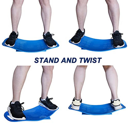 Balance Simply Board with Workout Mat - Yoga Fitness Balance Board for Core Training