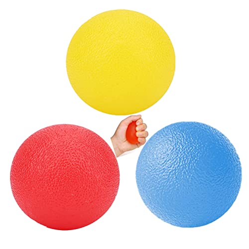 3 PCS Physical Therapy Hand Exercise Balls, Stress Balls for Adults