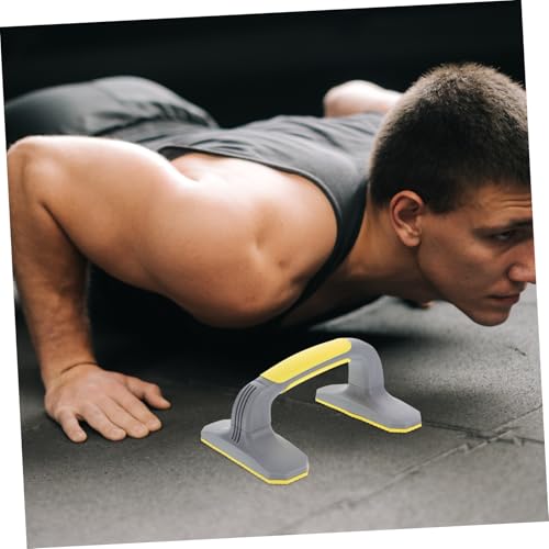 Happyyami 2Pcs Pushup Handles Non-slip Ergonomic Stands for Floor Exercise Home Fitness Strength Training Lightweight Portable for Full Body Workout