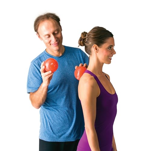 OPTP Franklin Method Smooth Ball Set - Adjustable Firmness Massage Roller Ball Set for Back and Neck Massage - Gentle Deep Muscle Relief for Sensitive Soft Tissue