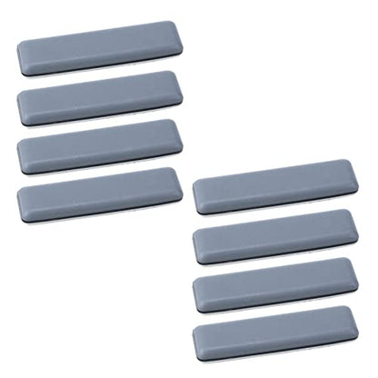 8pcs Furniture Sliders for Carpet and Hardwood Floor Heavy-Duty Furniture Movers for Hard Surfaces Adhesive Base Furniture Moving Pads (Rectanglular 0.75in x 2.75in) - size: 2.75"x0.75"/69.8x19mm(LxW)