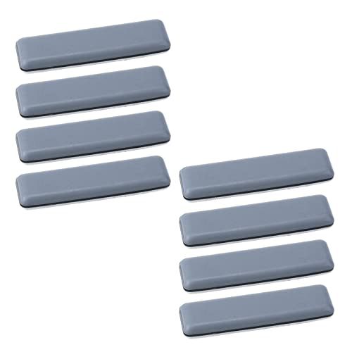 8pcs Furniture Sliders for Carpet and Hardwood Floor Heavy-Duty Furniture Movers for Hard Surfaces Adhesive Base Furniture Moving Pads (Rectanglular 0.75in x 2.75in) - size: 2.75"x0.75"/69.8x19mm(LxW)