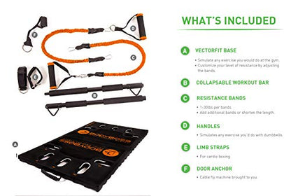 BodyBossBodyBoss Home Gym 2.0 - Full Portable Gym Home Workout Package,