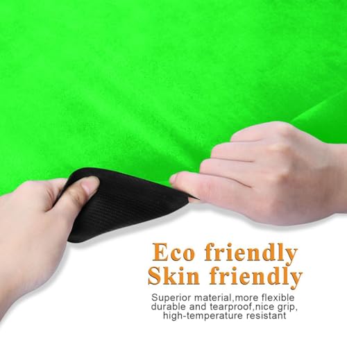 Yoga Mat Neon Green Solid Color 1 mm Non‑Slip Fitness Exercise Mat Lightweight Travel Workout Mat for Gym, Pilates & Stretching, Incluede Storage Bag
