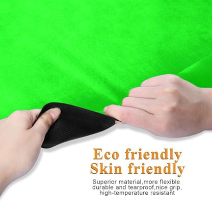 Yoga Mat Neon Green Solid Color 1 mm Non‑Slip Fitness Exercise Mat Lightweight Travel Workout Mat for Gym, Pilates & Stretching, Incluede Storage Bag