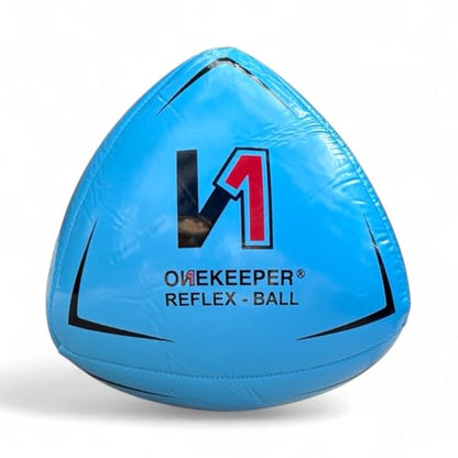 ONEKEEPER Soccer Reflex & Reaction Ball - White, Orange, Blue, Pink, and Fluo Yellow, Agility and Coordination Training for Kids and Juniors (Pump Not Included)
