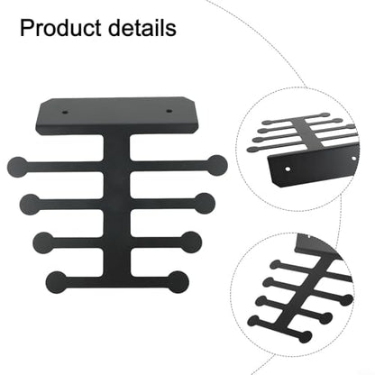 Wall Mounted Resistance Band Storage Rack Metal Steel Organizer for Home Gym Equipment with Anti-Drop Ends, Holds Bands, Handles, Jump Ropes, Weightlifting Belts, Cable Attachments
