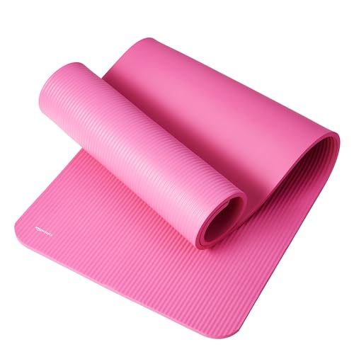 Amazon Basics Extra Thick Exercise Yoga Mat with Carrying Strap