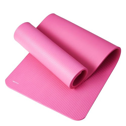 Amazon Basics Extra Thick Exercise Yoga Mat with Carrying Strap