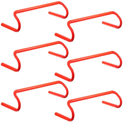 Lemecima 6 Pack Agility Speed Training Hurdles- 6" Detachable Agility Training Hurdles- Sports Practice Equipment for Athletes, Soccer, Basketball
