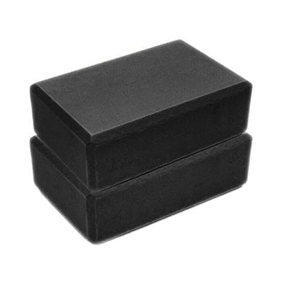 Yoga Blocks 2 Pack Supportive Latex-Free EVA Foam Yoga Blocks Set,9"x6"x3" High Density Non-Slip Surface Lightweight Yoga Block for Meditation Exercise Pilates Stretching - color: Black