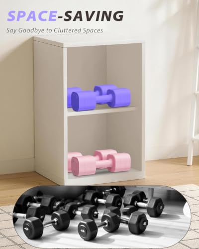 Ragebby Adjustable Dumbbell Set of 2, Weights for Men and Women at Home - color: PURPLE, style: 10LB(5LB Pair)