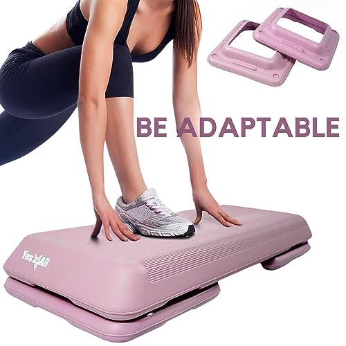 Yes4All 16"x16" Extra Adjustable Risers for Aerobic Exercise Workout Step Platform (Pair) - Not Included Aerobic Step Platform