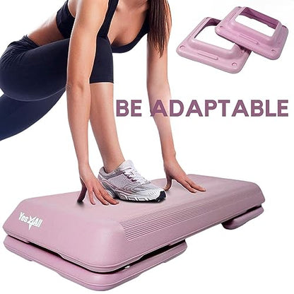 Yes4All 16"x16" Extra Adjustable Risers for Aerobic Exercise Workout Step Platform (Pair) - Not Included Aerobic Step Platform