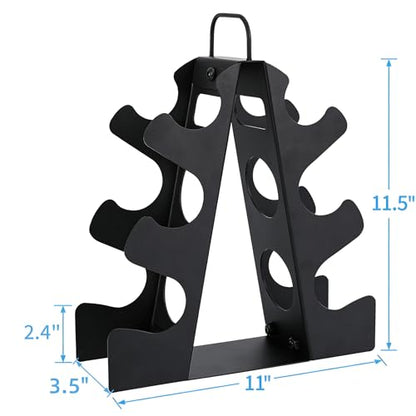 3-Tier | 4-Tier Dumbbell Rack for Dumbbells , A-Frame Weight Stand Only, Compact Space-Saving Design for Home Gym, Heavy-Duty Alloy Steel Organization Rack (Dumbbells Not Included ）