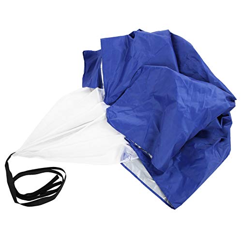 Speed Training Parachute Drag Resistance Parachute Sprint Training Umbrella, Adjustable 5 tp 15kg Resistance with Adjustable Waistband for Explosive Power Speed - color: Blue