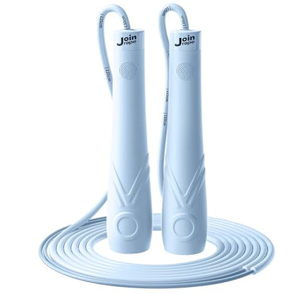 Kids Jump Rope for Children-Adjustable Speed Skipping Rope with Dual Bearings, Segmented Anti-Tangle Cord, Silicone Handles, Indoor Outdoor Fitness Toy for Boys & Girls