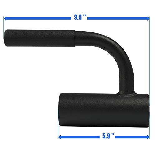 Yes4All Exercise Machine Adjustable T Bar Row Attachment, D Row Handle/Landmine Handle Attachment with Textured Rubber Handles - color: B. Black Single Landmine Handle