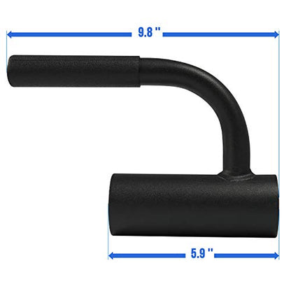 Yes4All Exercise Machine Adjustable T Bar Row Attachment, D Row Handle/Landmine Handle Attachment with Textured Rubber Handles - color: B. Black Single Landmine Handle