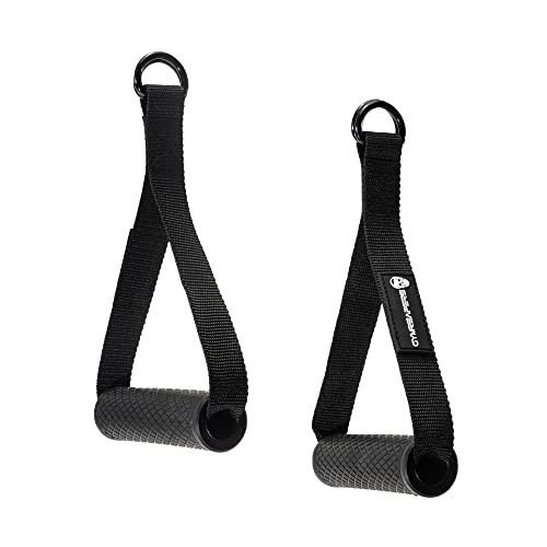 Gymreapers Resistance Band Handle/Door Anchor Combo - Exercise Band at Home Workout - (1 Pair of Handles) - Used with Any Resistance Bands for Men and Wome