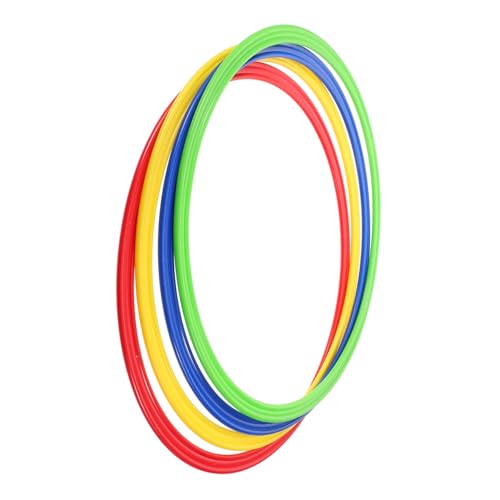 4Pcs Agility Training Rings for Soccer Durable Plastic Speed Circles for Enhanced Coordination Drills Multi Sport Use