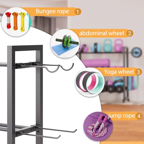 Adjustable 3-Tier Dumbbell Rack – Heavy-Duty Metal Weight Storage Stand for Dumbbells, Kettlebells, and More – Space-Efficient Home Gym Organizer – 396 lb Capacity (Dumbbells Not Included)