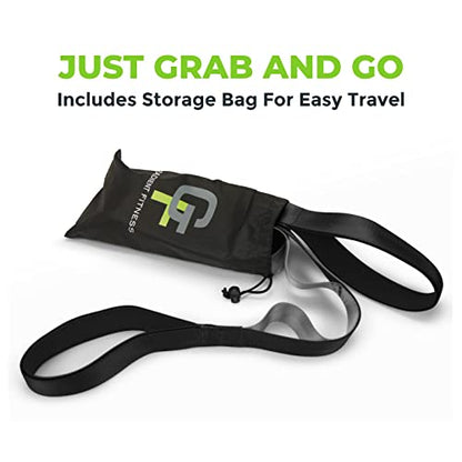 Stretching Strap for Physical Therapy, 12 Multi-Loop Stretch Strap 1.5" W x 8' L, Neoprene Handles, Physical Therapy Equipment, Yoga Straps for Stretching, Leg Stretcher.