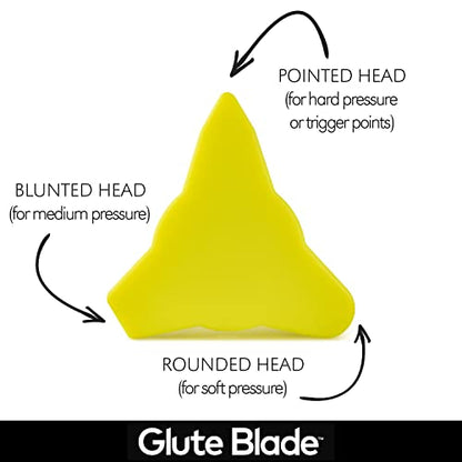 Piriformis Massage Roller, Medium Density, Yellow - style: Medium Density