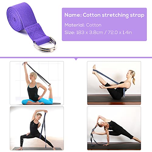 Yoga Block 5pcs Yoga Equipment Set Include Yoga Ball Yoga Blocks Stretching Strap Loop Band Exercise Band