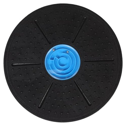 Balance Board Step Platform Wobble Board for Training Fitness Balance with Non-slip Surface Blue Maze Pattern for Home Exercise and Core Stability